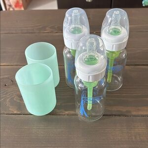 Dr. Brown’s Natural Flow Anti-Colic Glass 4oz Baby Bottles